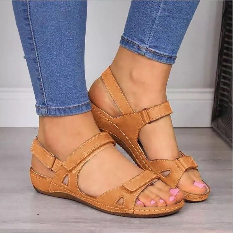 independent station foreign trade large size new 2023 summer casual women's sandals buckle open toe women's shoes amazon wish Item Picture