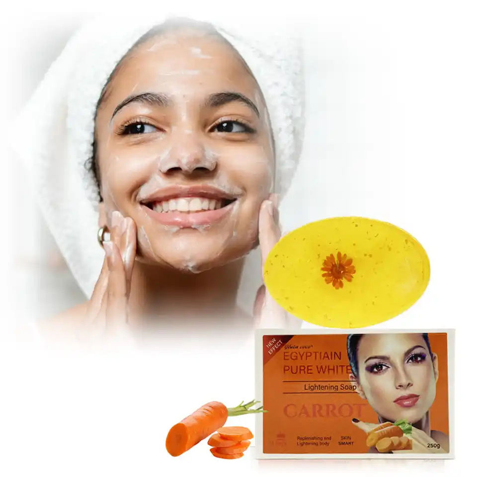 Gluta Coco CARROT Lightening Soap with Glutathion Anti Wrink pic 1