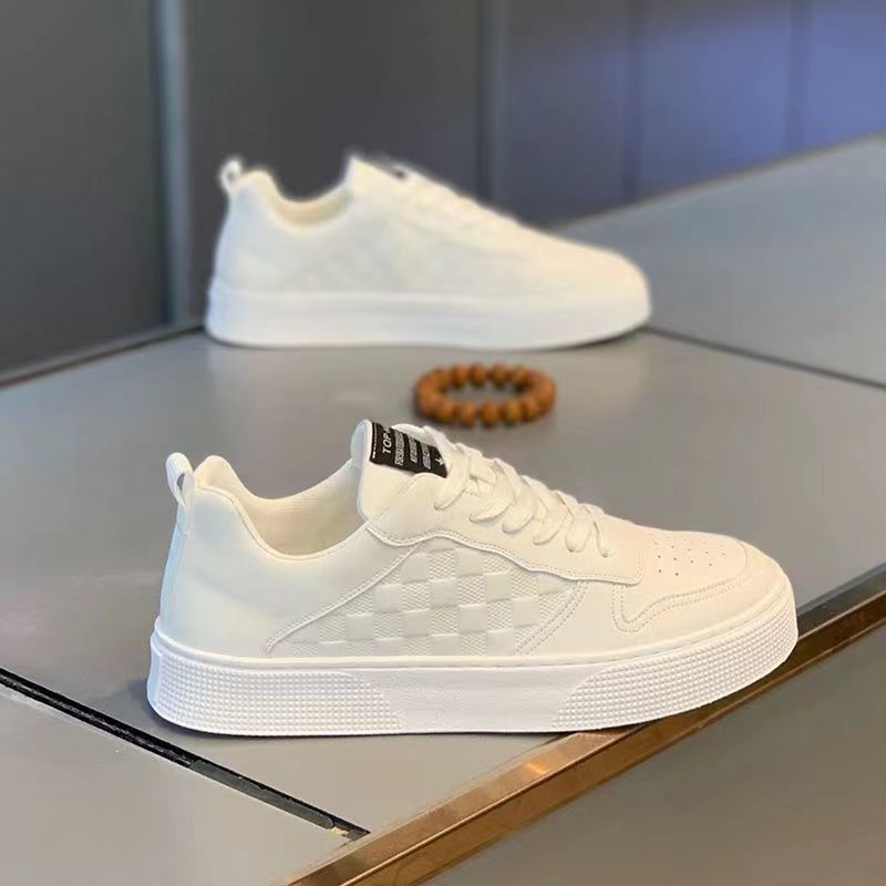 men's shoes spring 2025 new white shoes men's trendy all-match shoes men's internet celebrity wear-resistant sports casual borad shoes undefined