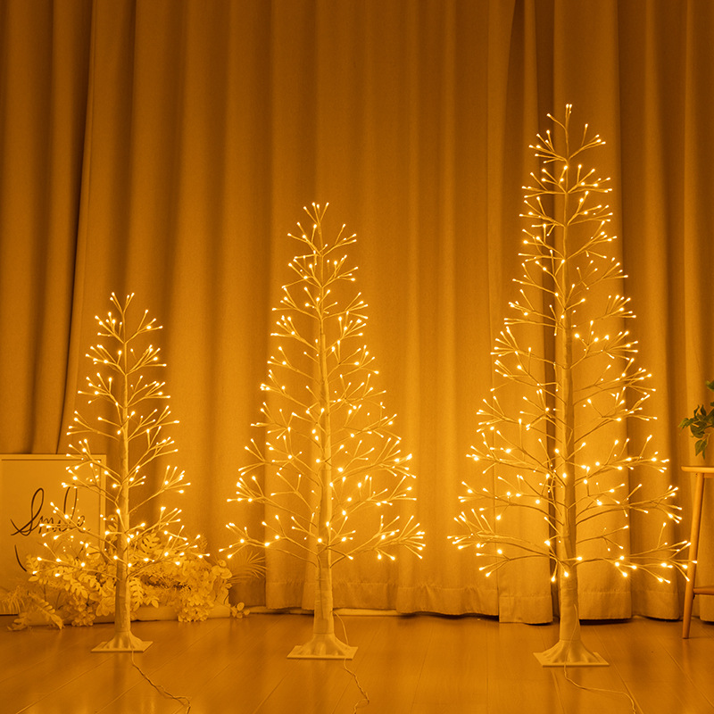 led simulation christmas tree lamp christmas landscaping room layout lights courtyard atmosphere decoration warm color warm details Picture