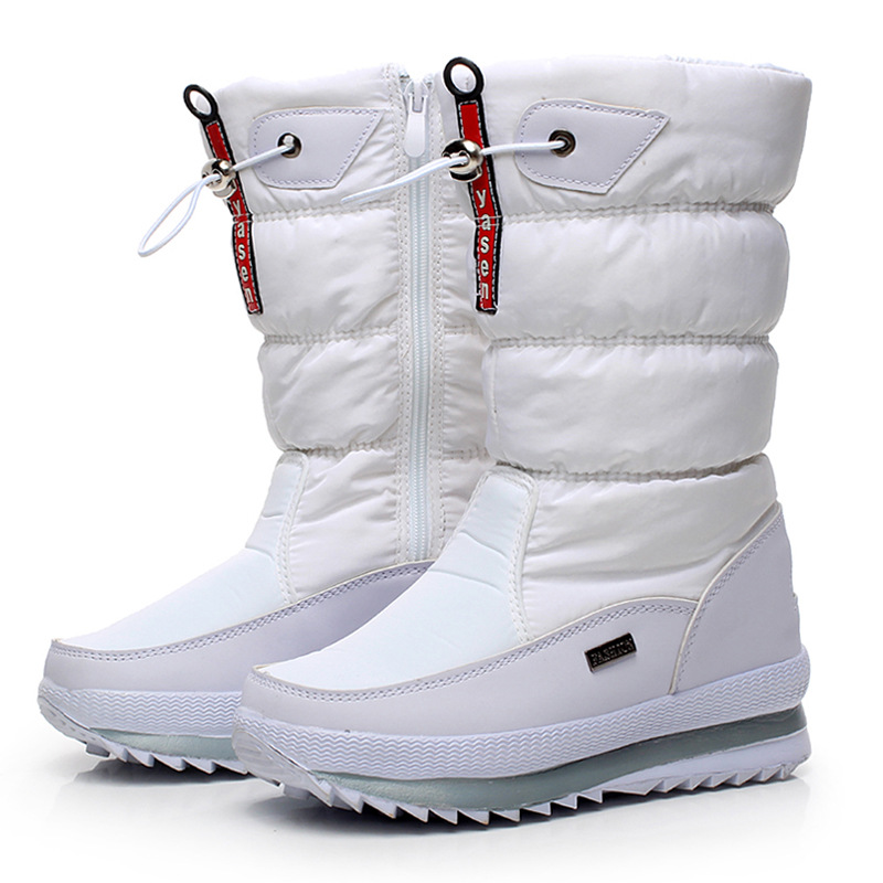 winter northeast snow boots women's high-top cotton boots winter thickened waterproof non-slip plus velvet large size foreign trade cotton shoes thickened undefined