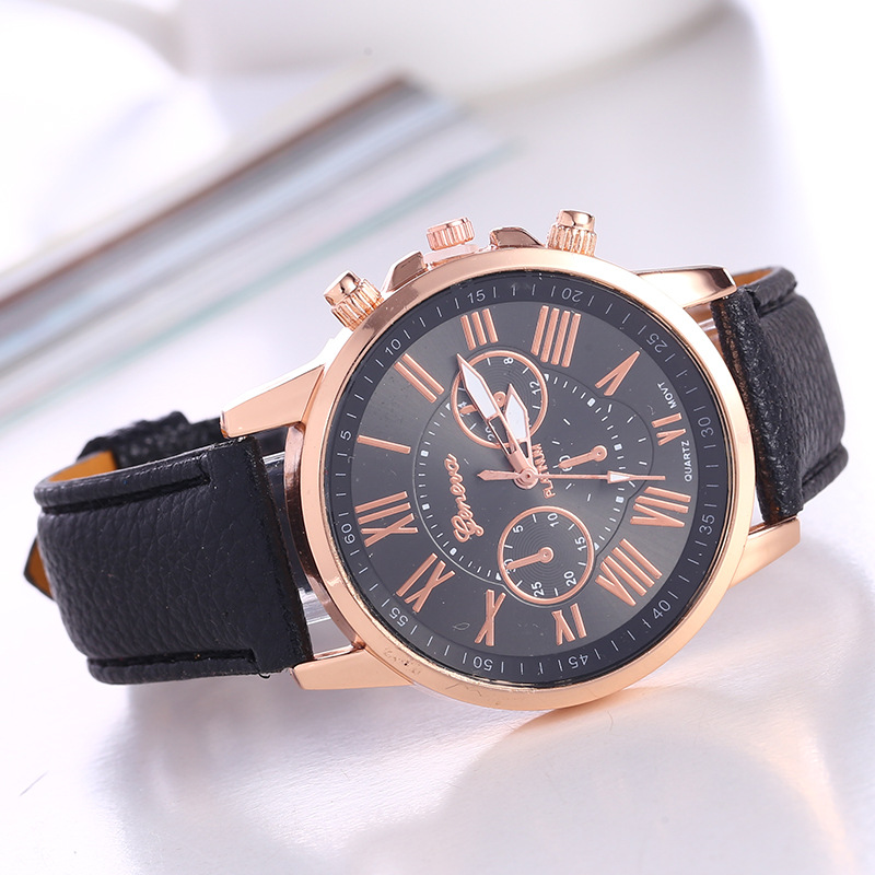 new watch women's belt watch geneva quartz watch strap women's fashion women's watch scale men's watch Specification drawing