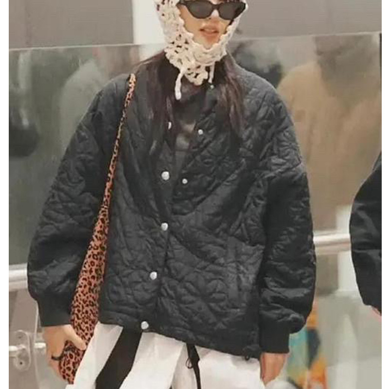 korean ins same leopard print canvas bag celebrity same corduroy printed large capacity shoulder bag crossbody bag full figure