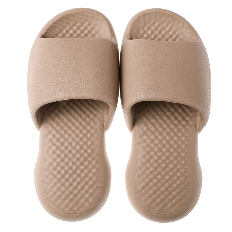 men's drooping slippers wholesale summer non-slip deodorant and wear-resistant couple fashionable style macaron color eva bathroom slippers details Picture