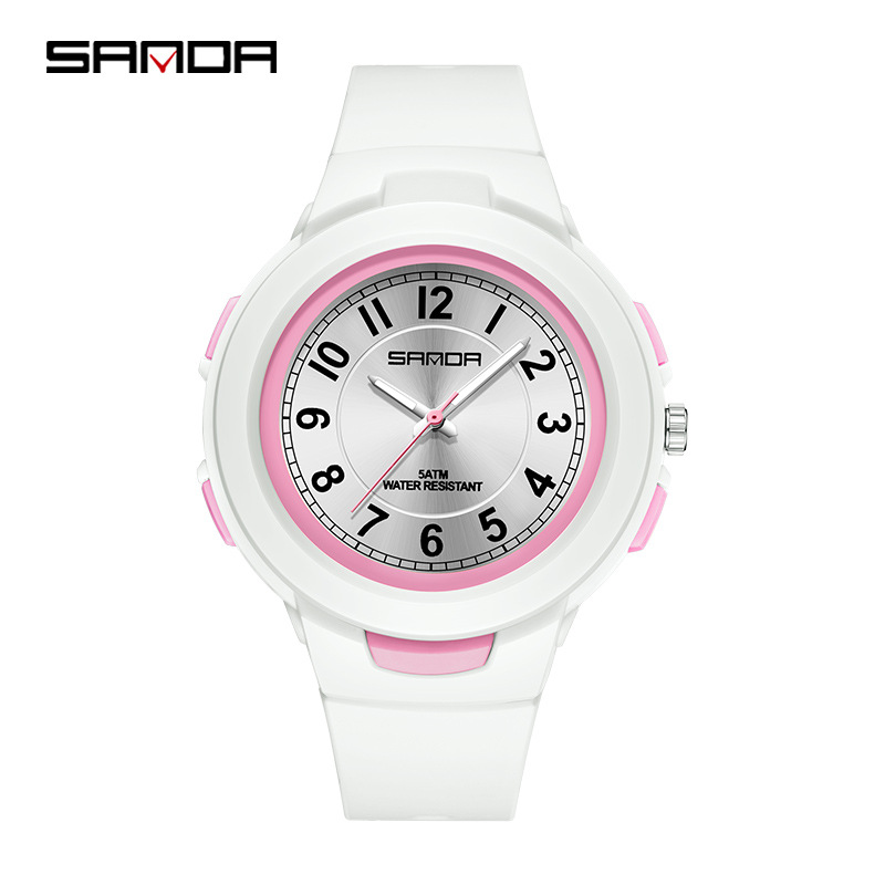 sanda brand personal leisure men's and women's quartz watches fashion trend creative watch lightweight outdoor waterproof student watch Application Scenario