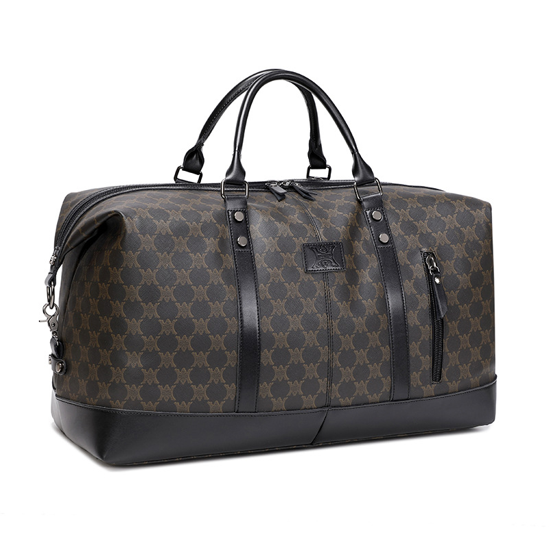 amazon canvas traveling bag men's outdoor supplies luggage travel fitness photography bag large capacity tote Item Picture