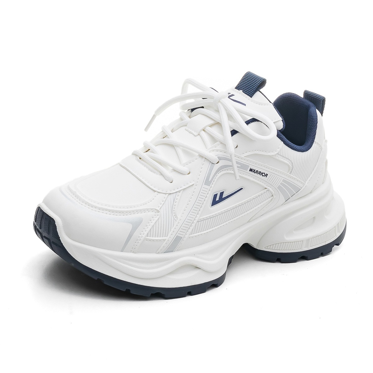 warrior wxy(s)-3840c (leather) platform dad shoes female 2025 new casual couple sneakers (magic) Specification drawing