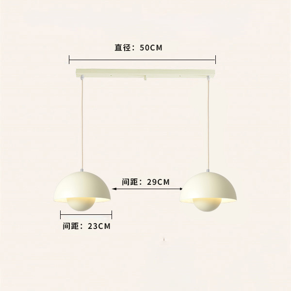 danish designer bud chandelier macaron three heads dining-room lamp nordic modern minimalist bedroom bedside small droplight Application Scenario