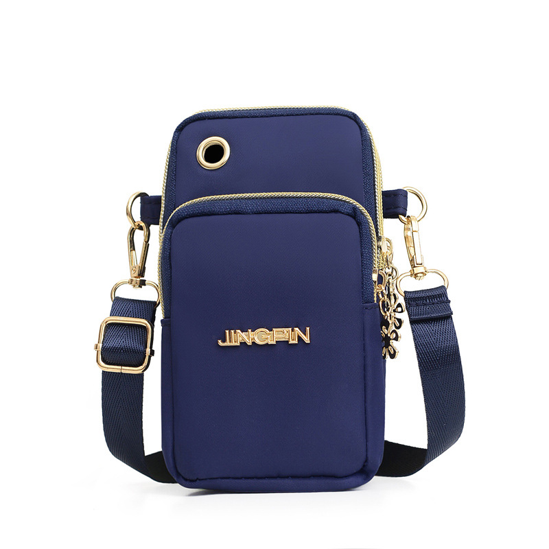 2023 new mobile phone bag women's crossbody mini bag summer all-matching canvas bag vertical clutch coin purse Application Scenario