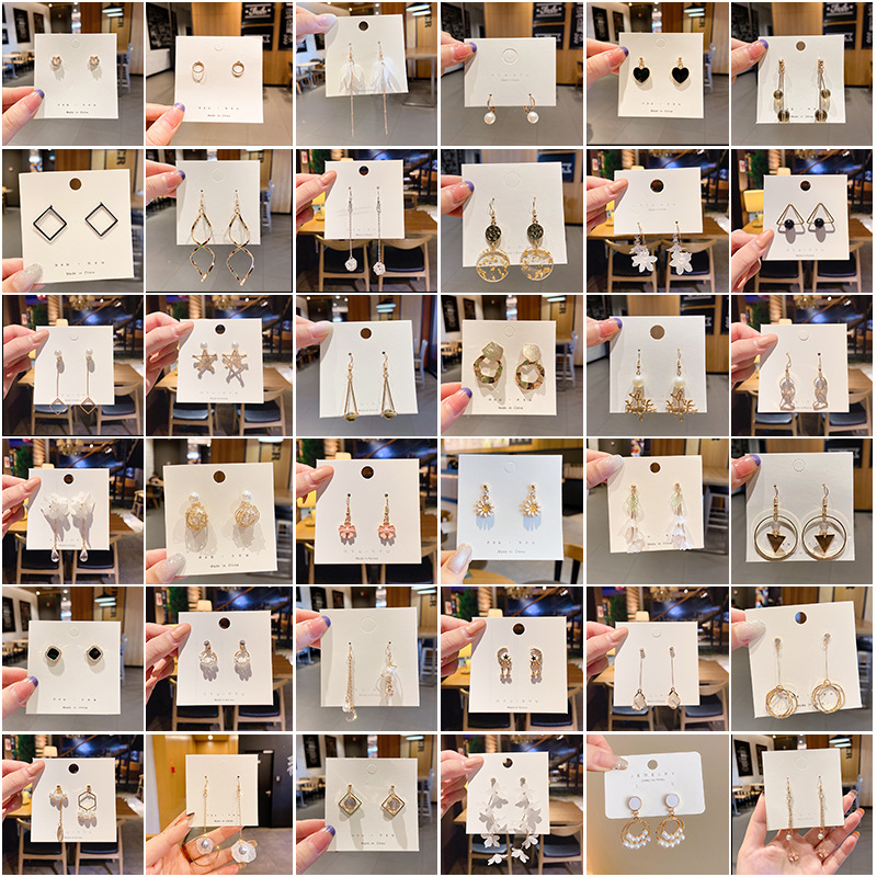 night market stall earrings for women vacation style earrings simple retro tassel earrings high-grade versatile earrings ornament full figure