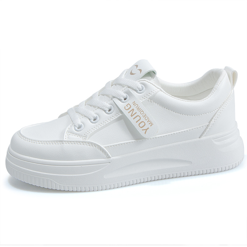 white shoes for women 2025 women's new shoes for spring summer students all-match flat spring and autumn best-selling sports korean style board shoes Item Picture