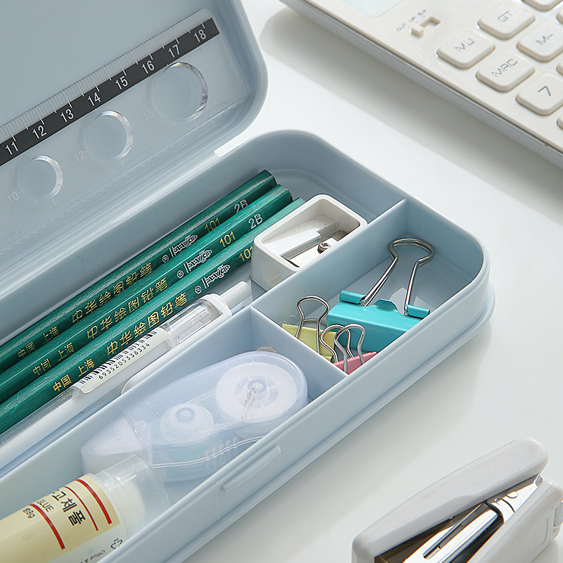 stationery box primary school student diy pencil case creative stationery simple pencil case advanced sense pencil case cream glue pencil case Application Scenario
