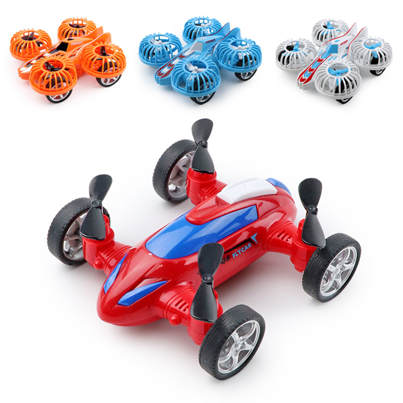 children's inertial four-wheel drive aircraft model toy boy drop-resistant uav car night market stall supply wholesale Item Picture