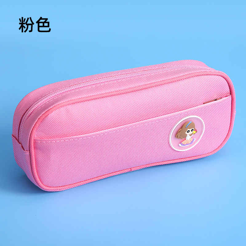 spot goods pencil case large capacity stain-resistant stationery pencil case pencil case printing logo primary school junior high school multifunctional pencil case pencil case good-looking details Picture
