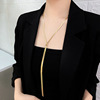 titanium steel necklace women's light luxury all-match super long snake bones chain drawable special interest light luxury design sweater chain women's high sense Application Scenario
