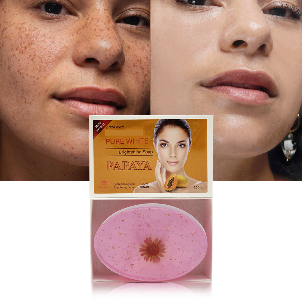 Gluta Coco Brightening Soap with Glutathion Dried Flowers pic 1