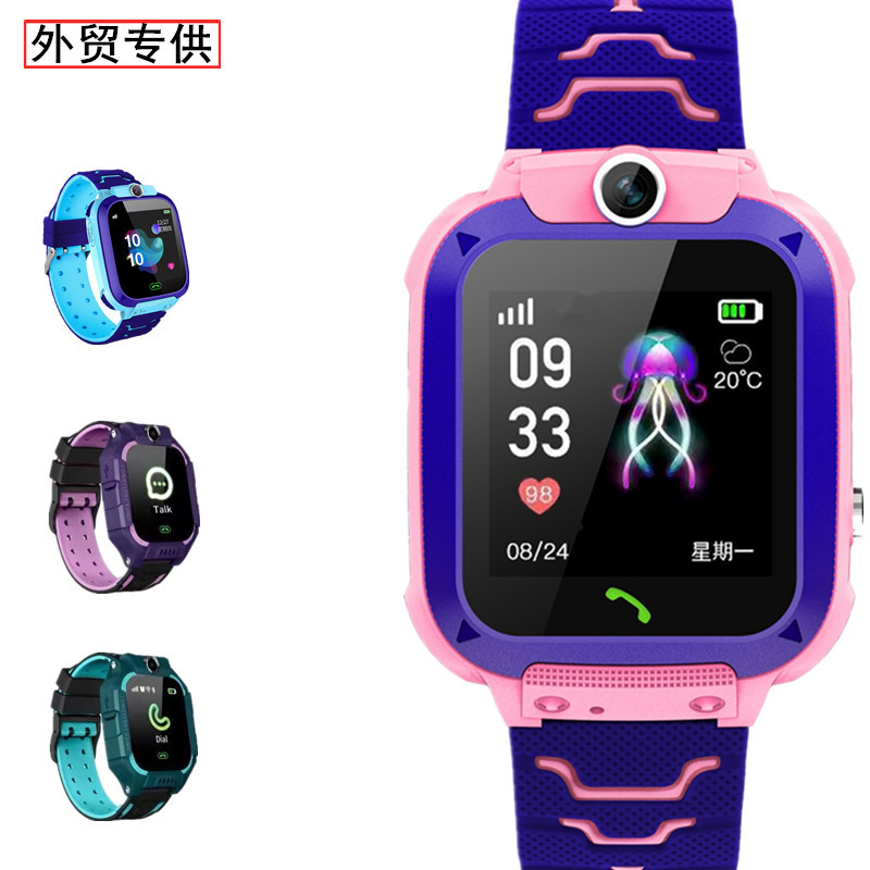 new cross-border foreign trade children's intelligent positioning smart watch take photos waterproof five or six generation q12/q19 popular full figure
