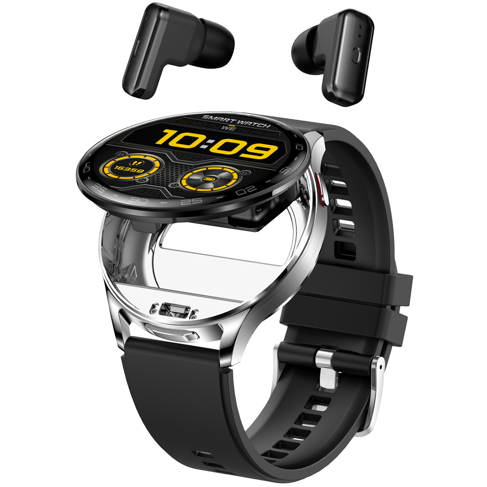 cross-border t97 earphone watch two-in-one smart watch high screen brushing bluetooth calling health monitoring sports watch details Picture