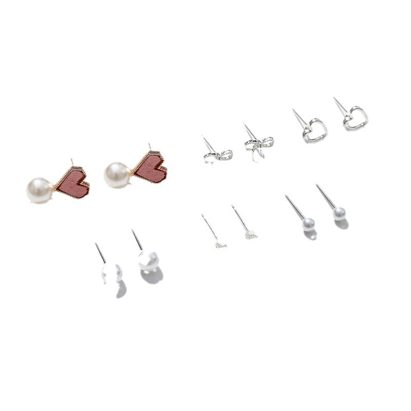 hot-selling item high-grade earrings wholesale simple heart-shaped elegant girl earrings niche design all-match earrings Item Picture