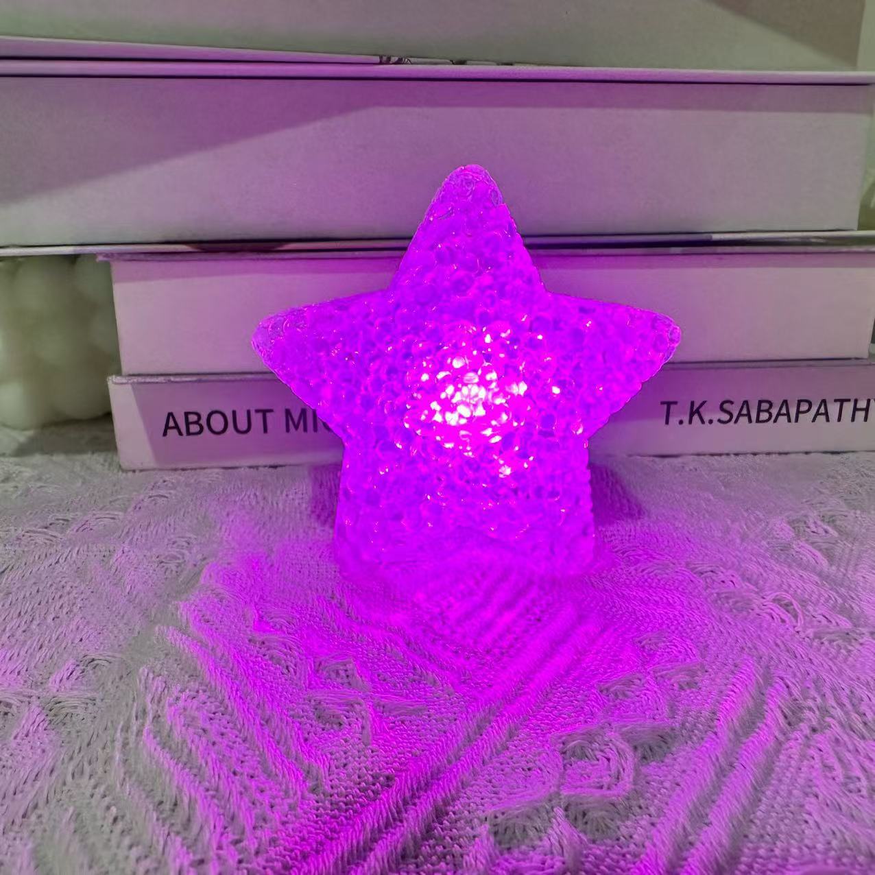 children's day hand-held star light wrist dance concert holiday decorative light small star ambience light wholesale Specification drawing
