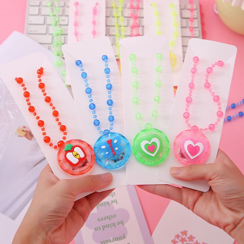 hot sale luminous necklace luminous flash pendant princess necklace night market stall supply children's small toys wholesale full figure