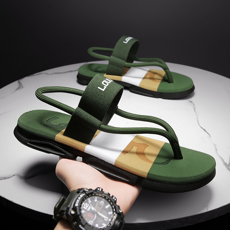 lu lu'an summer new men's sandals dual-use outdoor casual beach shoes men's foreign trade slippers men's platform non-slip Specification drawing