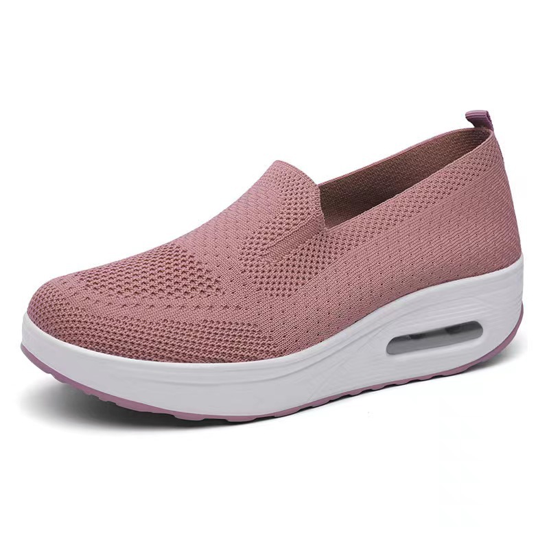 women's sneakers cross-border foreign trade 2025 new platform air cushion casual shoes mesh slip-on increased walking shoes women Application Scenario