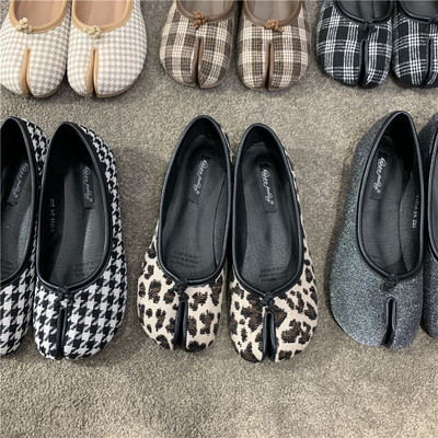 gommino women's shoes 2025 new summer split toe tabi shoes toe lazy horseshoe flat pumps autumn shoes undefined