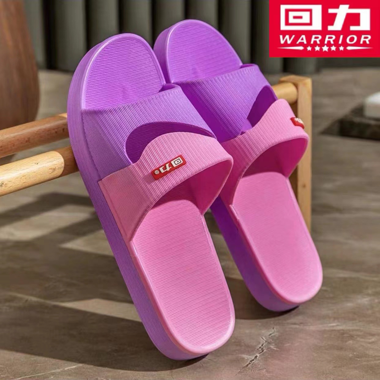warrior slippers women's 3630 summer home indoor slippers bathroom non-slip deodorant mute slippers wholesale details Picture