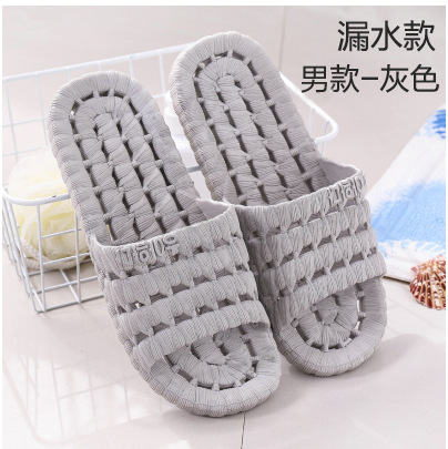 factory direct sales wholesale bathroom bath slippers men's indoor non-slip plastic hotel slippers women's summer undefined