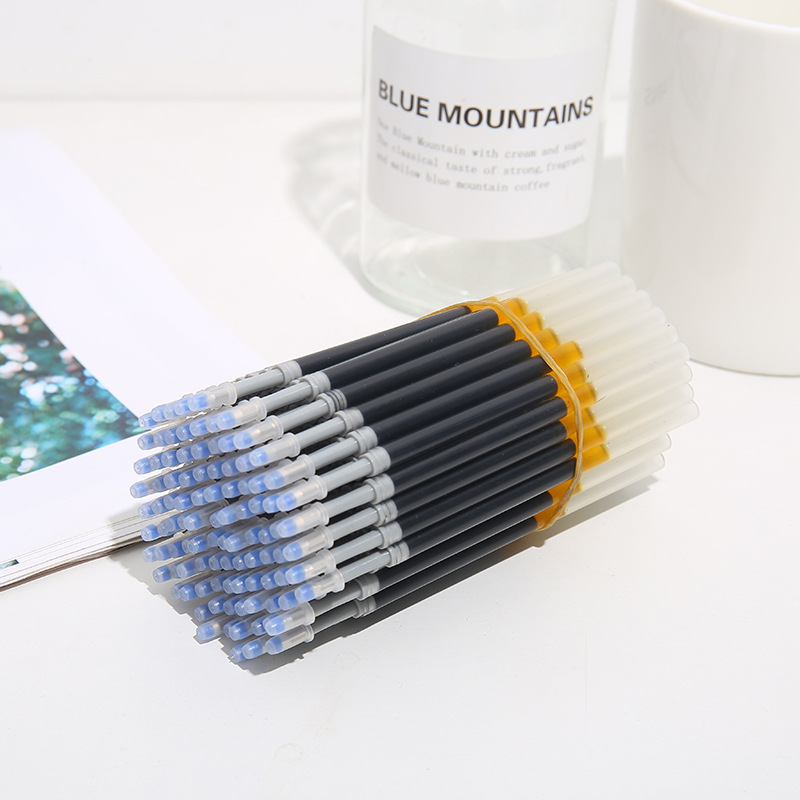 press gel pen carbon pen signature pen 0.5 ball pen office refill student stationery exam writing pen details Picture