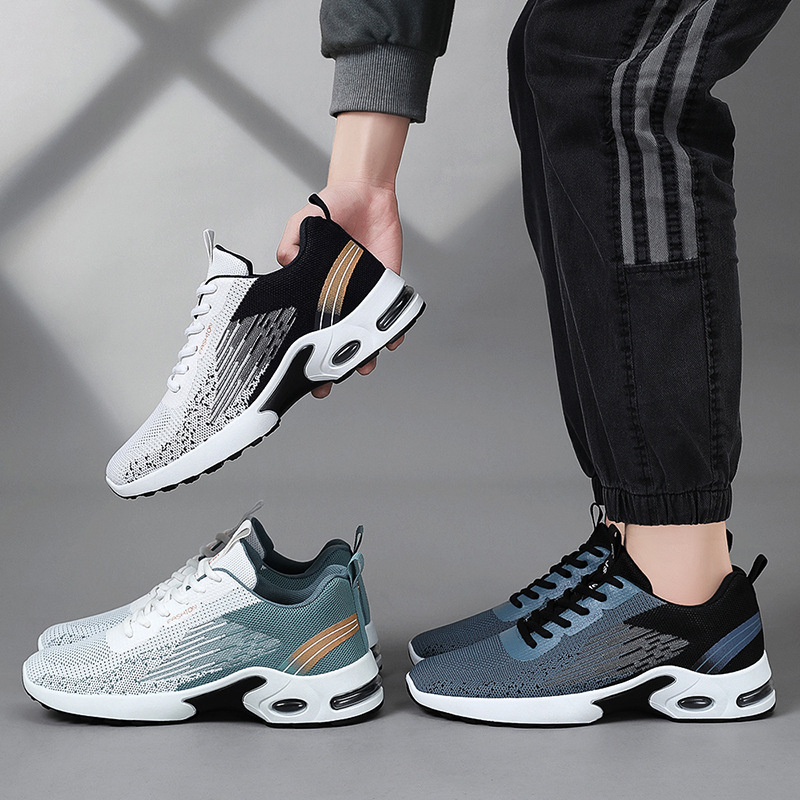 sports shoes men 2025 spring new shoes cross-border wholesale large size air cushion shoes breathable casual running shoes Specification drawing