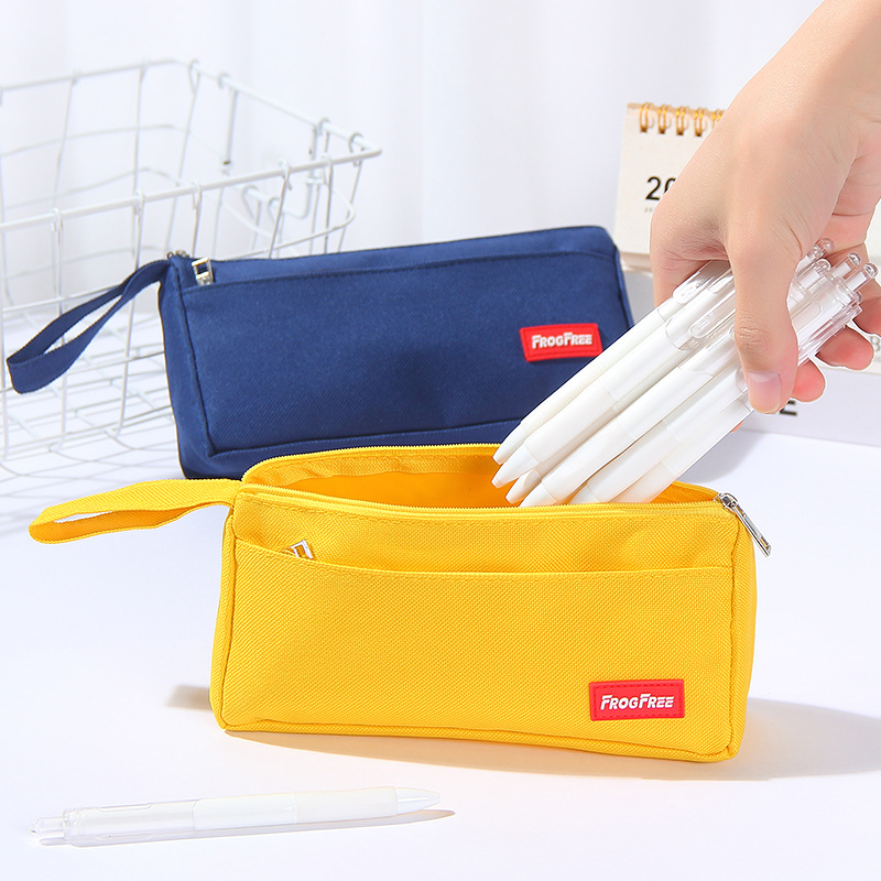 primary school student large capacity pencil case stain-resistant simple stationery box good-looking pencil box stationery pencil case pencil case custom logo details Picture