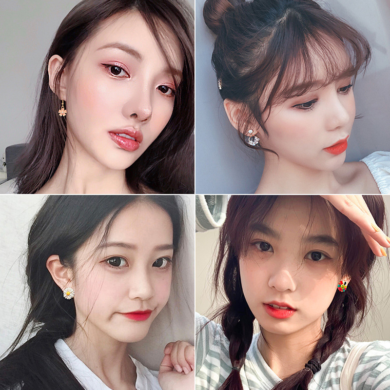 special-interest design night market stall ear studs supply ins style korean fashion earrings hot earrings yiwu wholesale details Picture