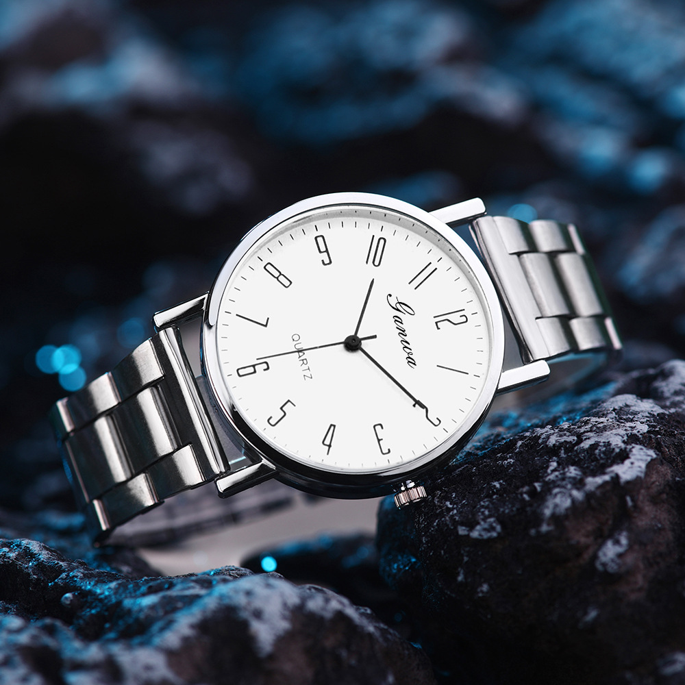 in stock niche cross-border gift watch wholesale watch men's watch stainless steel band student quartz men's watch Specification drawing