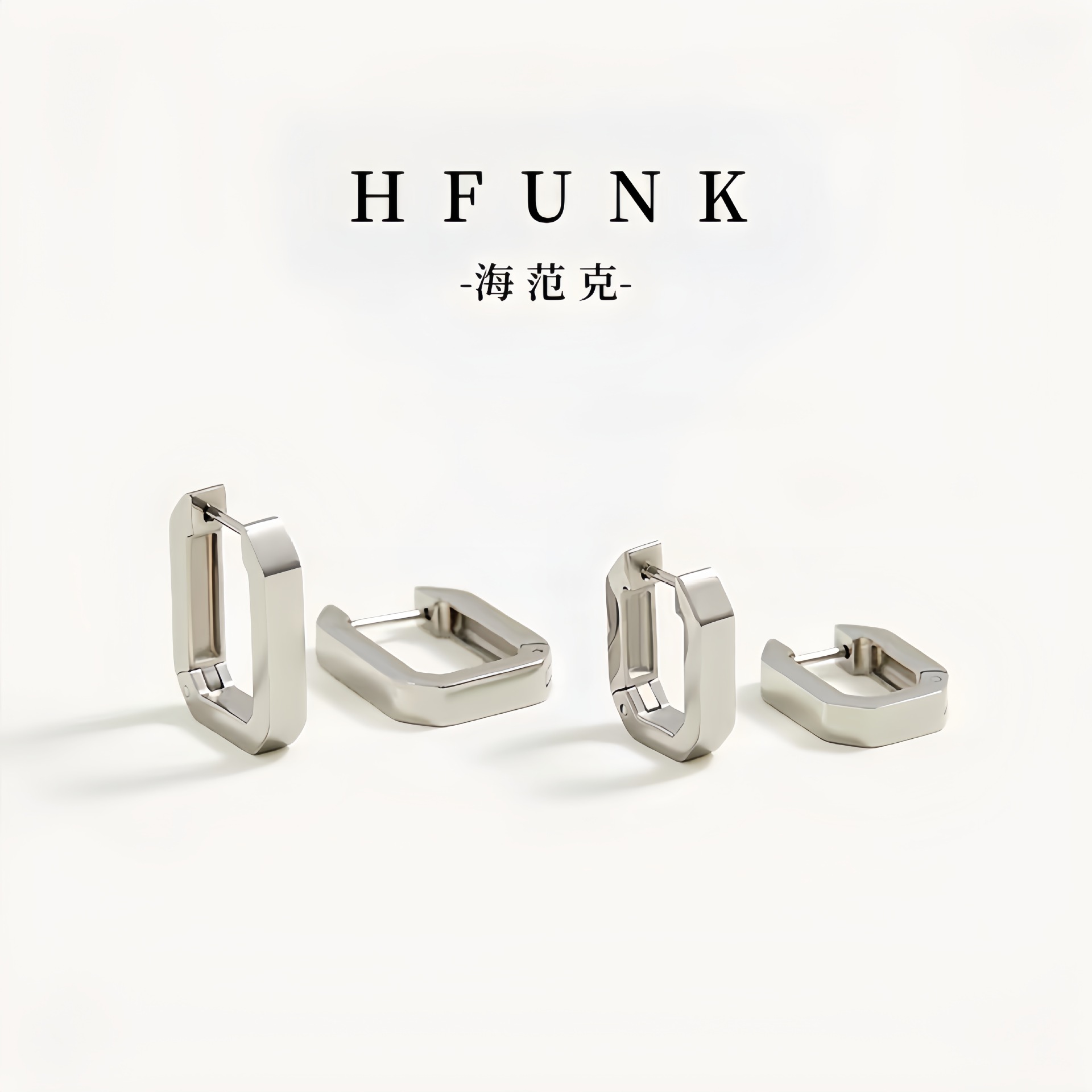 minimalist non-fading earrings for women special-interest design rectangular cold style new popular temperament entry lux earring ear clip Application Scenario