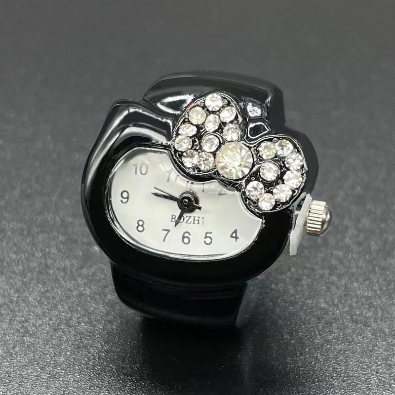 [ring watch factory store] amazon hot diamond-studded ring watch simple all-match women's jewelry wholesale Item Picture
