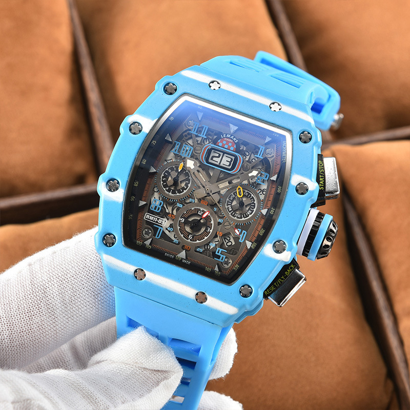 new generation sports hollow design business watch modern sports mechanical wind quartz small three plate craft watch Specification drawing