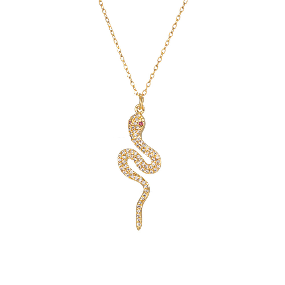 non-fading titanium steel necklace women's all-match niche accessories high-grade exquisite internet celebrity sweater chain simple copper pendant Item Picture