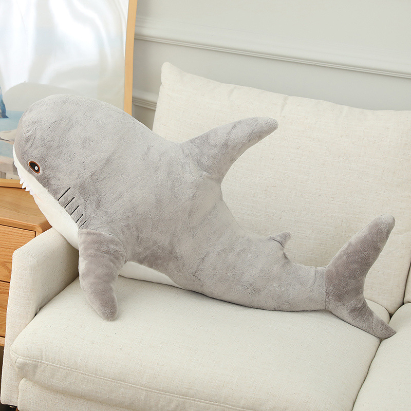 same style with all stripes ah woo big shark pillow doll plush toys doll cute doll female birthday present Item Picture
