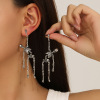 cross-border european and american halloween earrings horror funny earrings personality skull frame earrings high-profile earrings wholesale Specification drawing