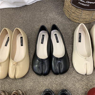 gommino women's shoes 2025 new summer split toe tabi shoes toe lazy horseshoe flat pumps autumn shoes undefined