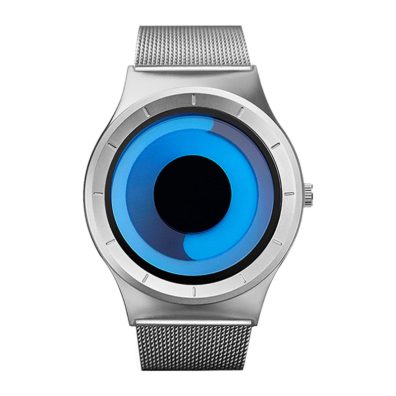 sinobi couple watch trendy contrast color creative needle-free vortex concept watch quartz watch men's cross-border 9659 full figure
