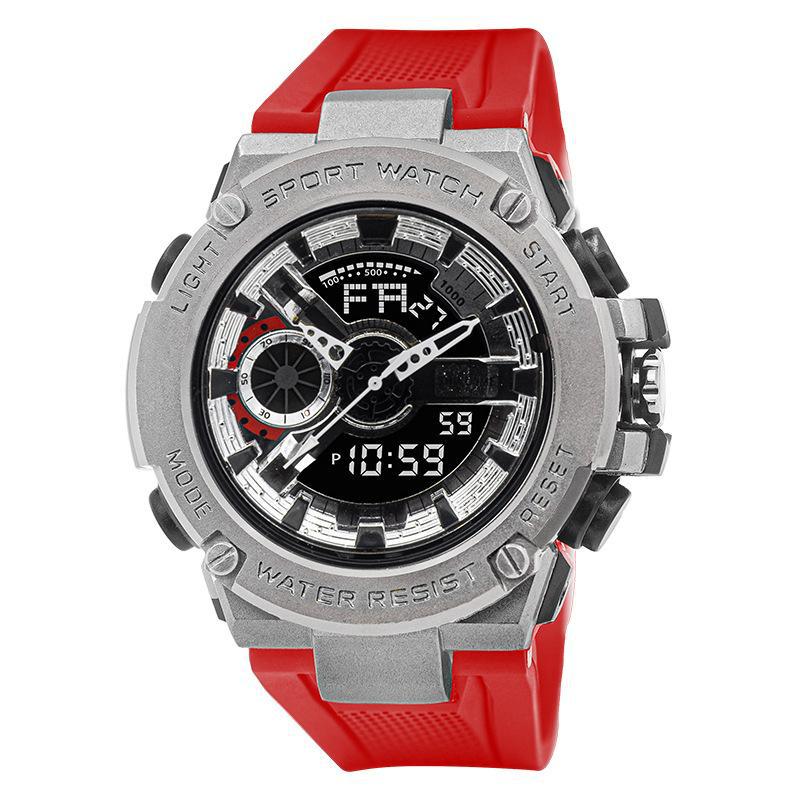 live broadcast popular steel heart men's electronic watch personality outdoor multi-functional cool student watch wholesale full figure