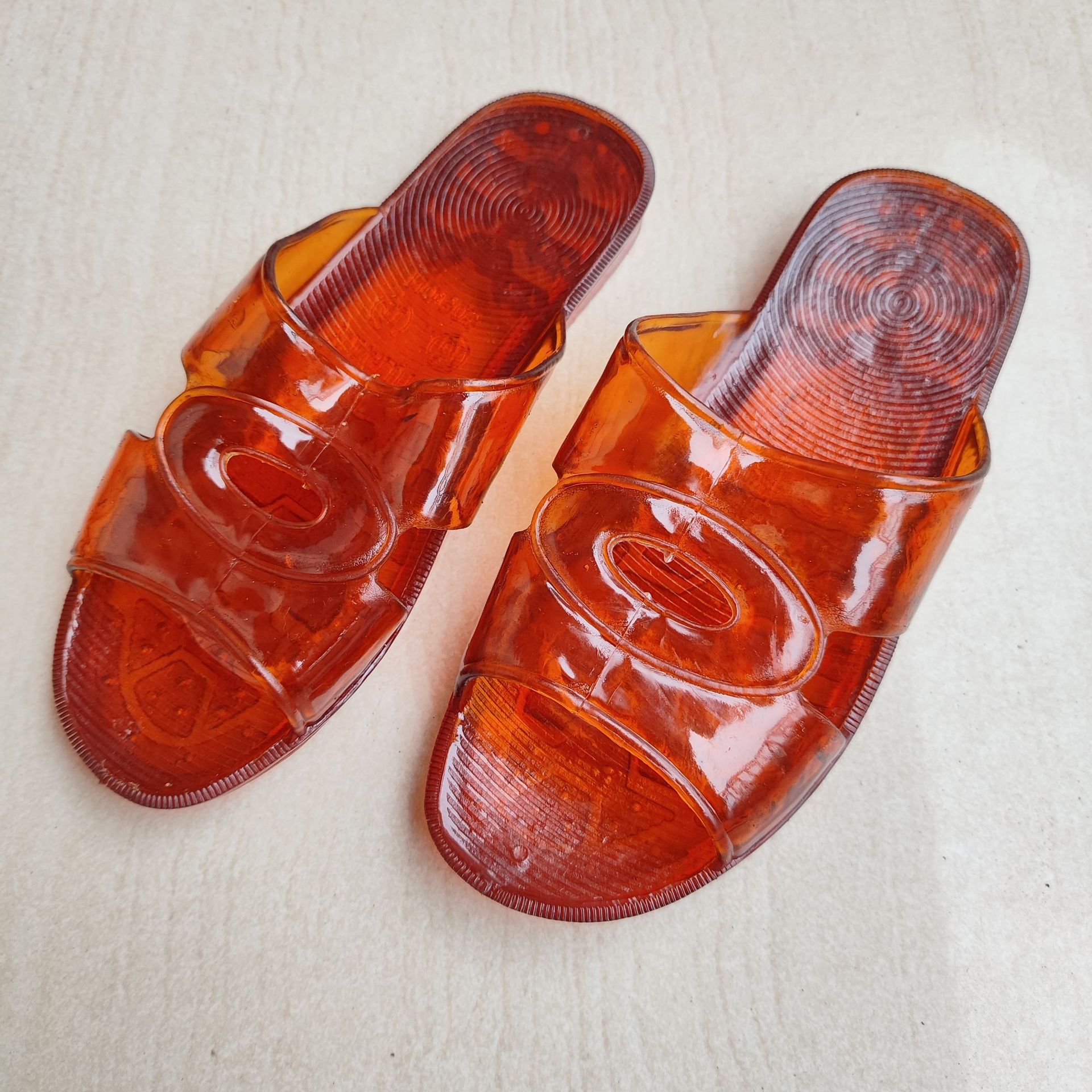 yellow tendon bottom men's slippers bathroom bathroom non-slip sandals wear-resistant pvc crystal slippers wholesale undefined