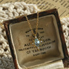 s925 sterling silver 18k gold plating mini pendant japanese style simple sky blue zircon clavicle chain neck chain necklace full figure