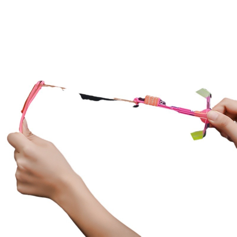 luminous slingshot rocket volume express blue light flying sword night market stall toys hot sale small toys wholesale factory direct sales Item Picture