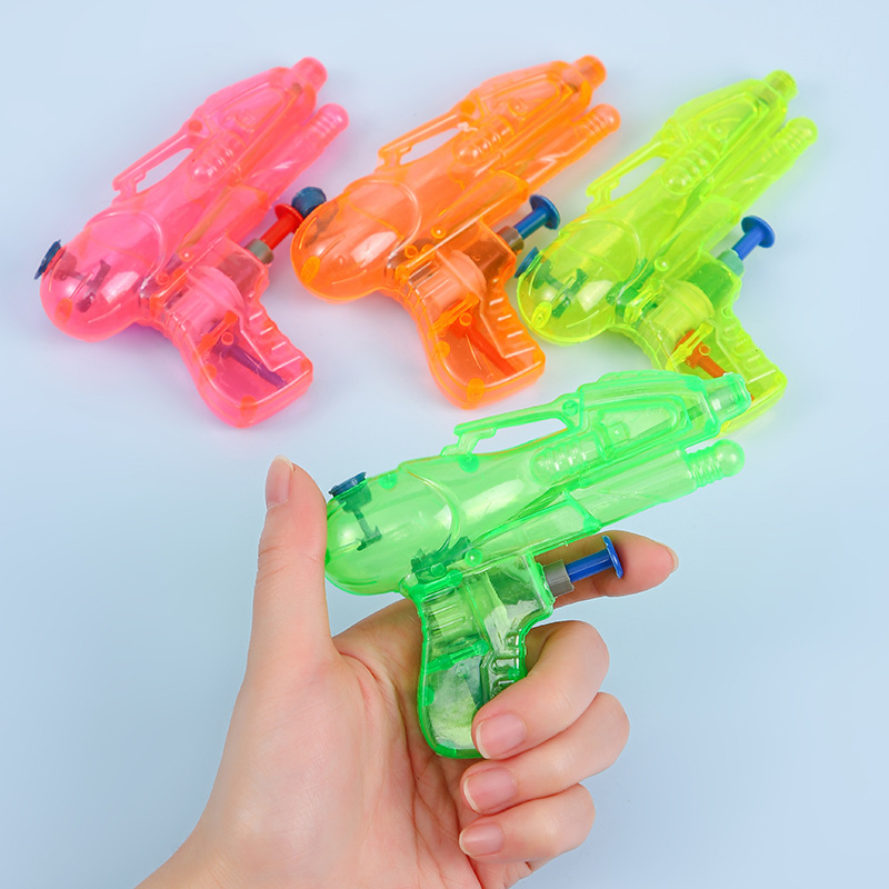 children's toy water gun plastic transparent oral irrigator mini water pistols summer beach children playing with water toys wholesale Specification drawing