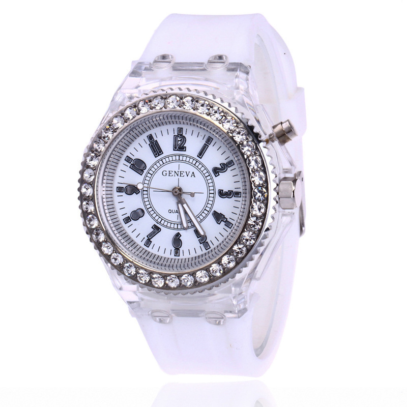 ins same luminous watch personality harajuku korean fashion trendy men and women primary and secondary school students led fluorescent couple watch Item Picture