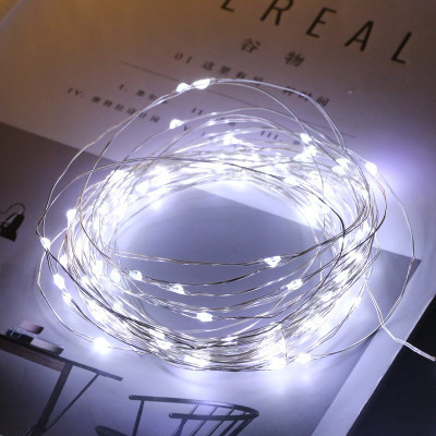 led luminous lighting chain three-function three-gear cake gift box bouquet luminous light with lighting chain warm white light ribbon lights Specification drawing